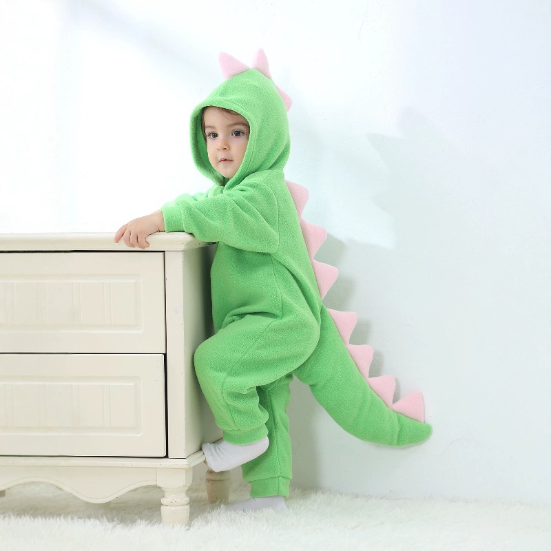Cotton Baby Onesies Zipper - بدلة رومبر للأطفال حديثي الولادة بتصميم