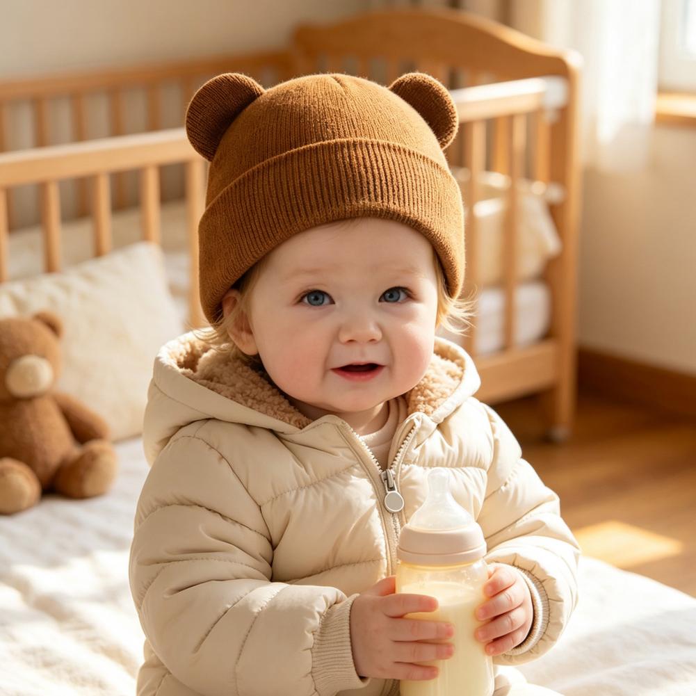 قبعة شتوية محبوكة للأطفال، قبع - مراجعة Infant Beanie Hat With Ears وسعره