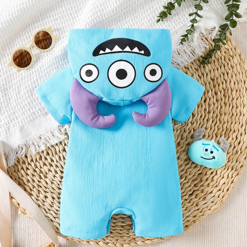 بدلة رومبير للأطفال حديثي الول - مراجعة Cotton Baby Onesies Zipper وسعره