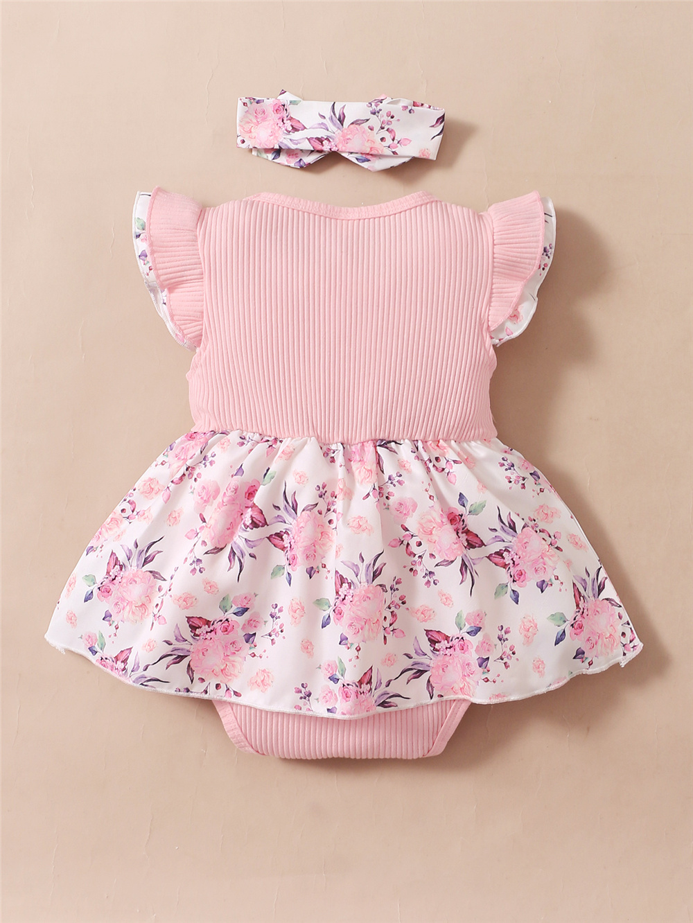 0-18 أشهر طفلة الأزهار رومبير  - مراجعة Newborn Baby Girl Romper Floral وسعره