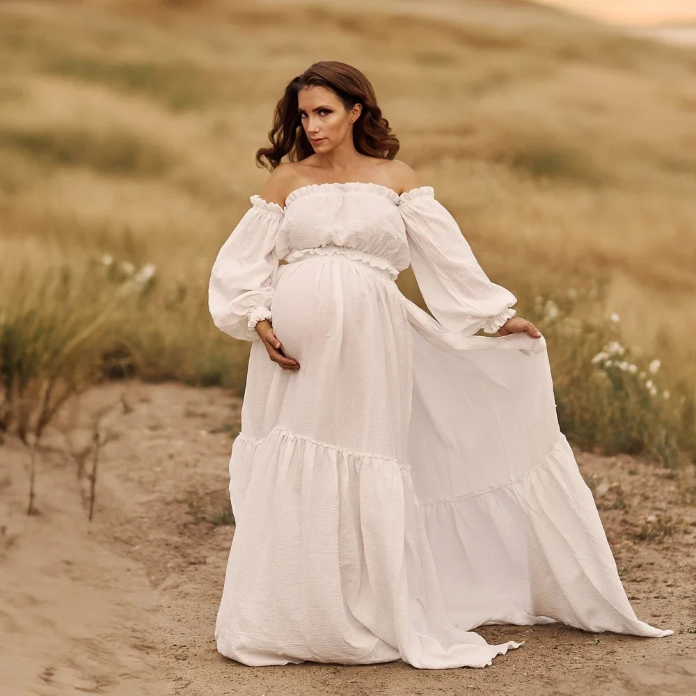 مثير قبالة الكتف الرجعية الأمو - مراجعة Maternity Wear وسعره