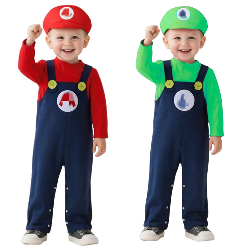طفل سباك زي أحمر أخضر أنيمي لع - مراجعة Baby Clothes وسعره
